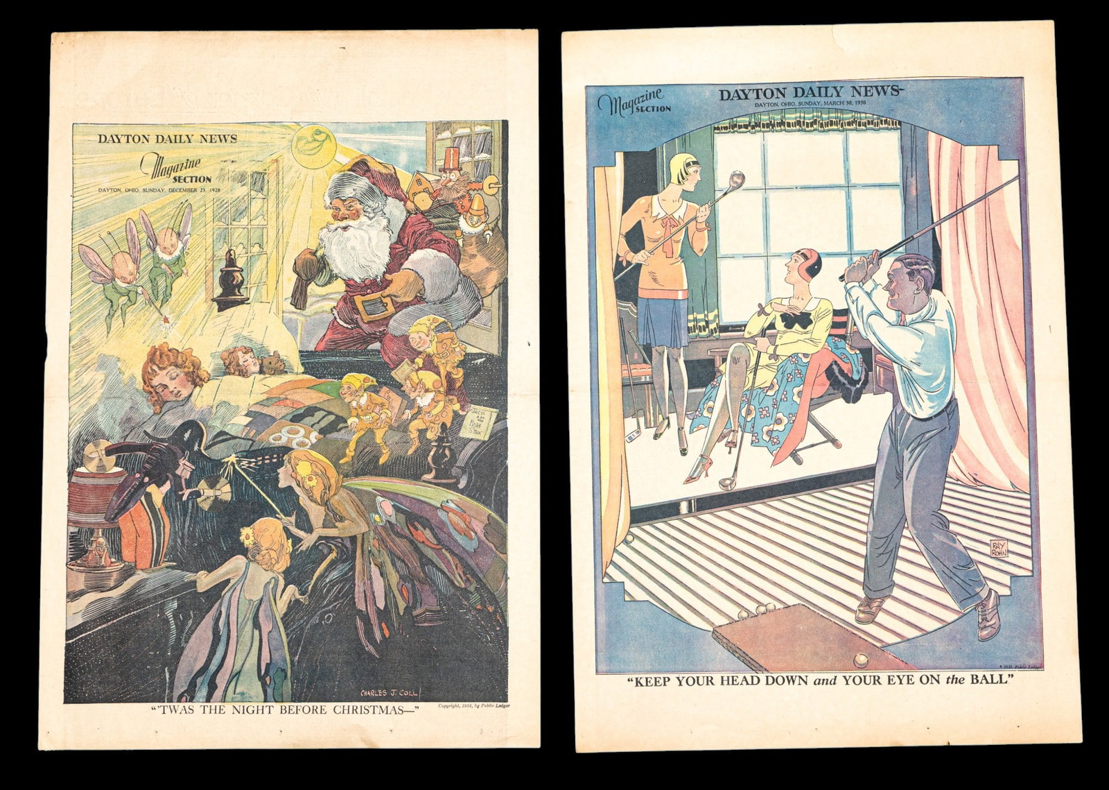 Vintage Illustrated Newspaper Supplements - 4