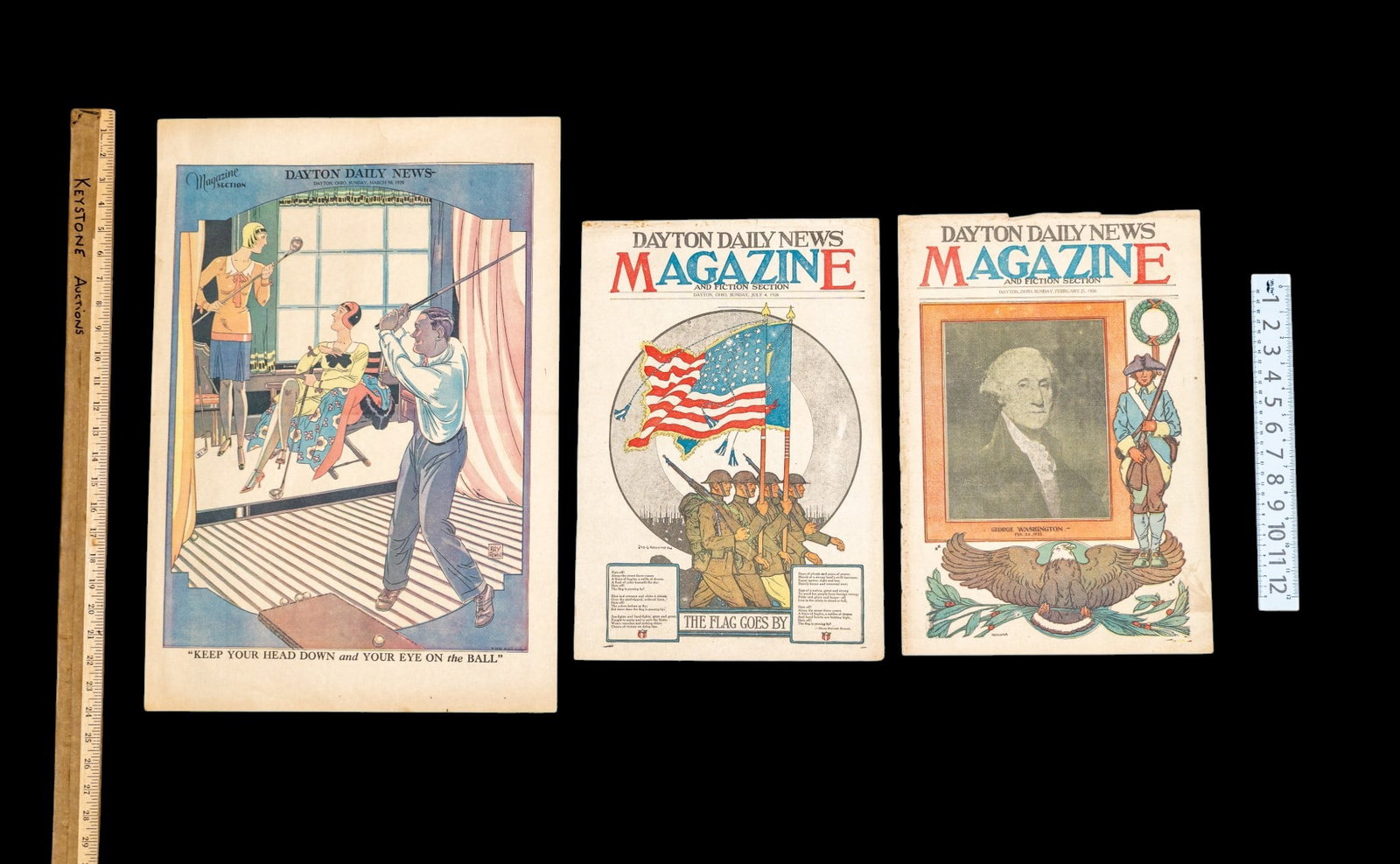 Vintage Illustrated Newspaper Supplements - 8
