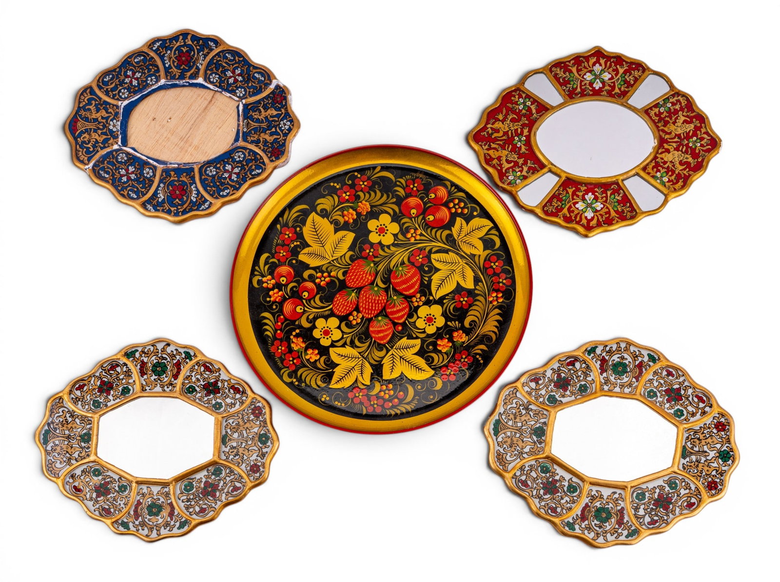 Russian Lacquerware Dolls, Tray, + More - 2