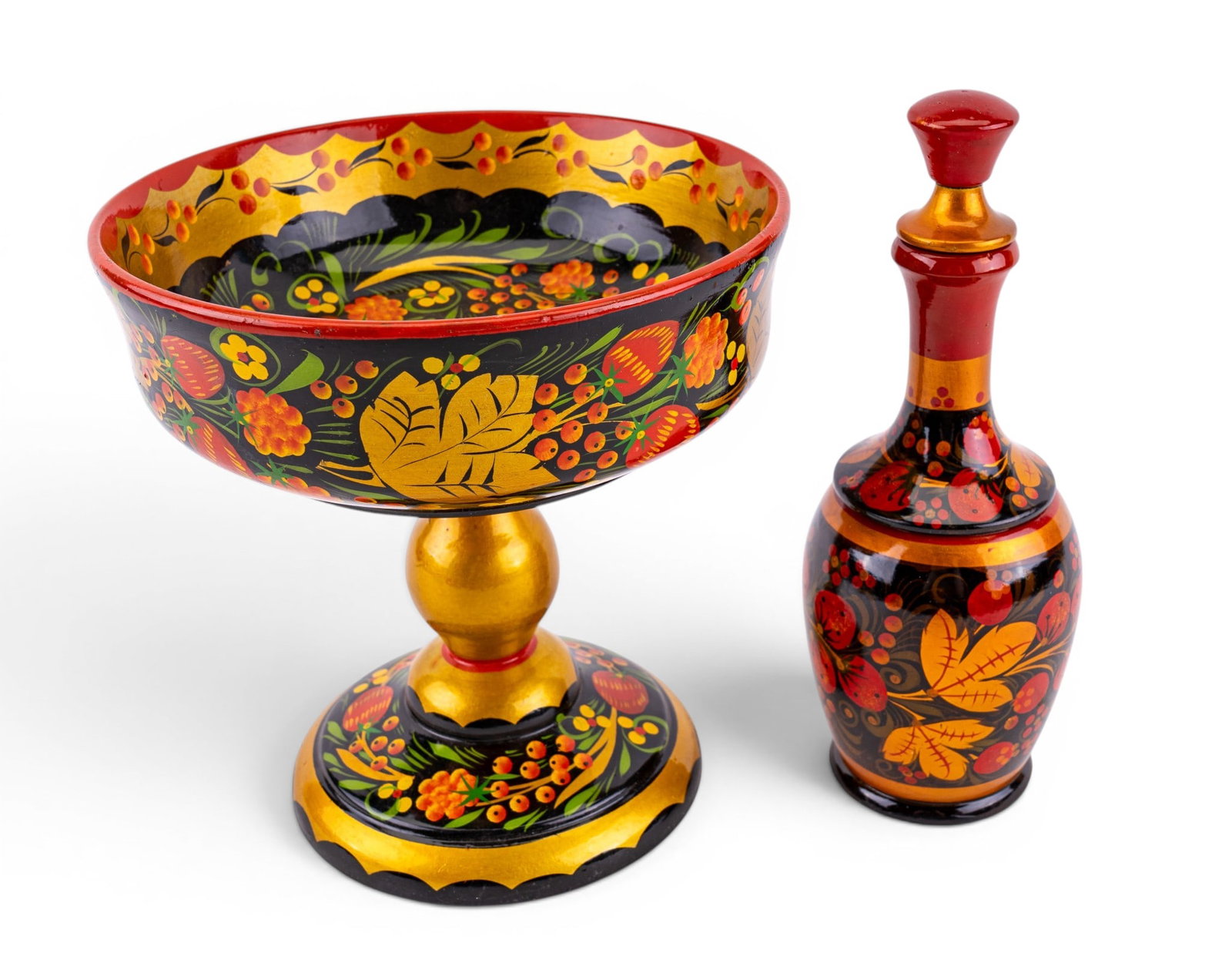 Russian Lacquerware Dolls, Tray, + More - 4