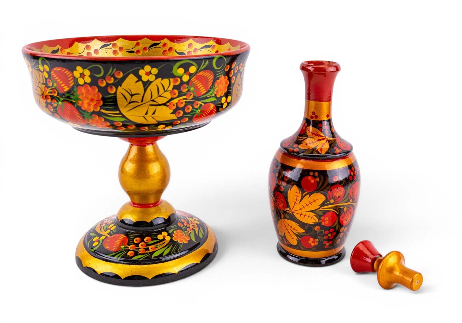 Russian Lacquerware Dolls, Tray, + More - 5