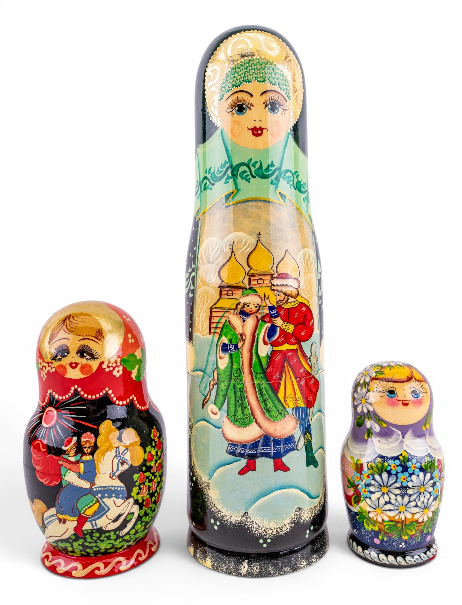 Russian Lacquerware Dolls, Tray, + More - 6