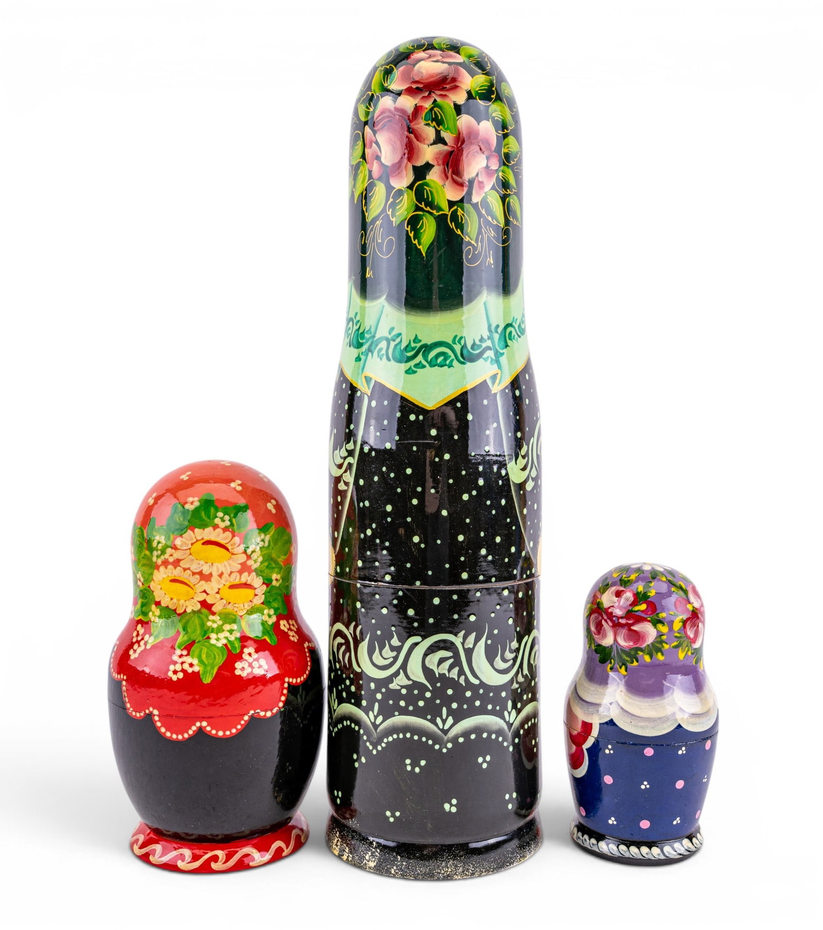 Russian Lacquerware Dolls, Tray, + More - 7