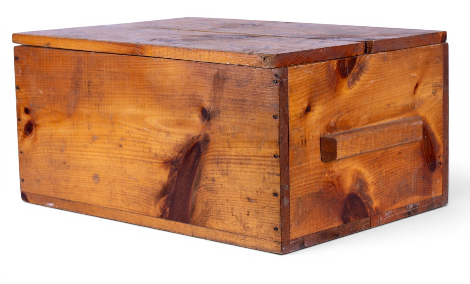 20th C Stenciled Advertising Crate with Lid - 3