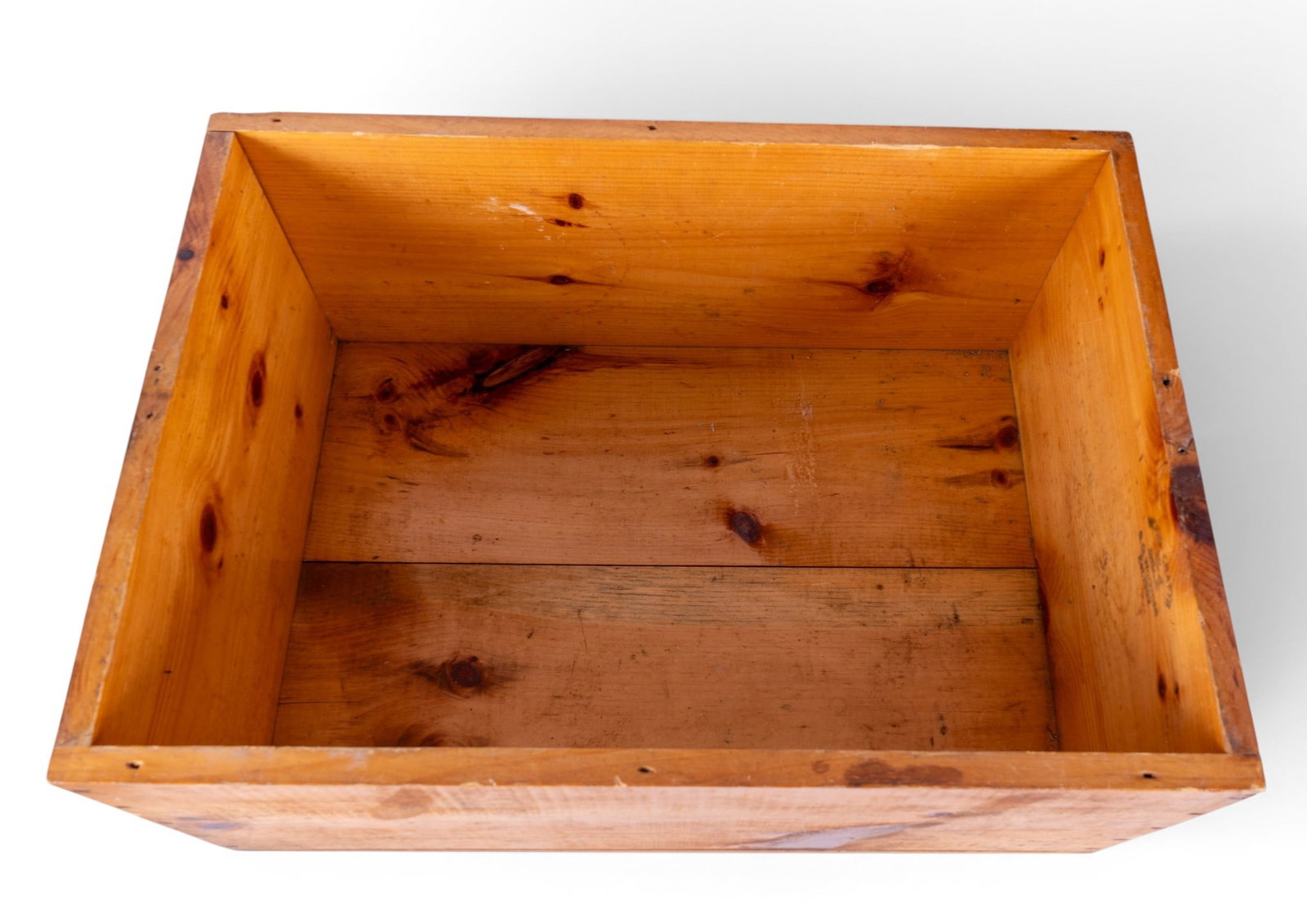 20th C Stenciled Advertising Crate with Lid - 5