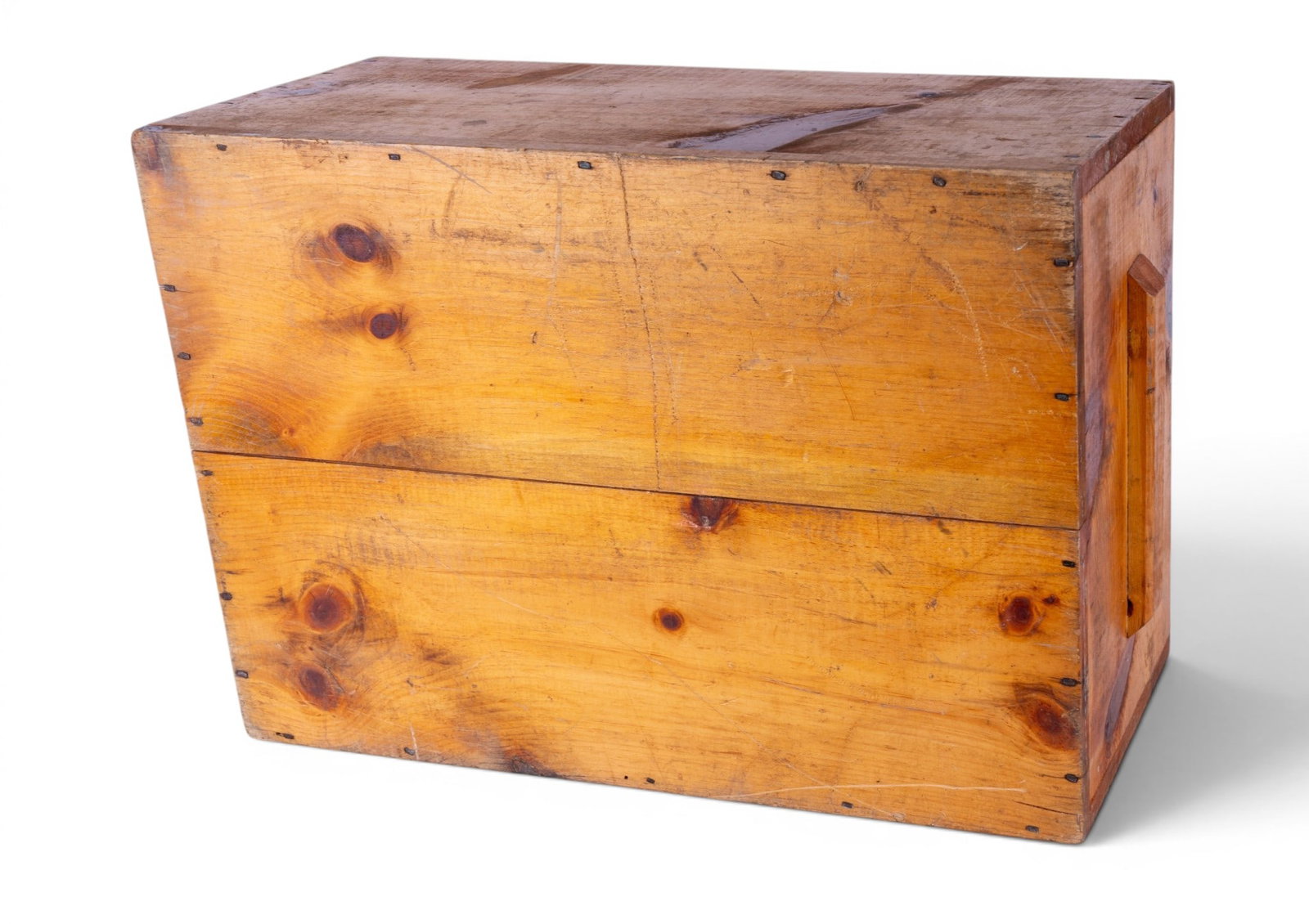 20th C Stenciled Advertising Crate with Lid - 8