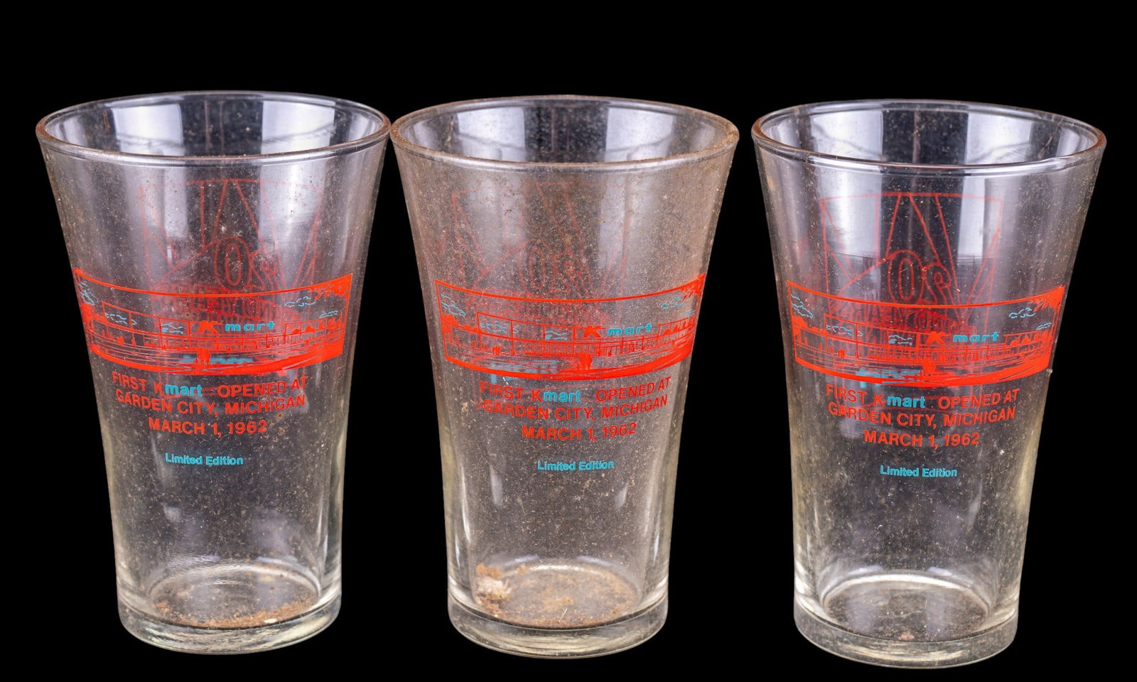 Kmart Commemorative Drinking Glasses - 4