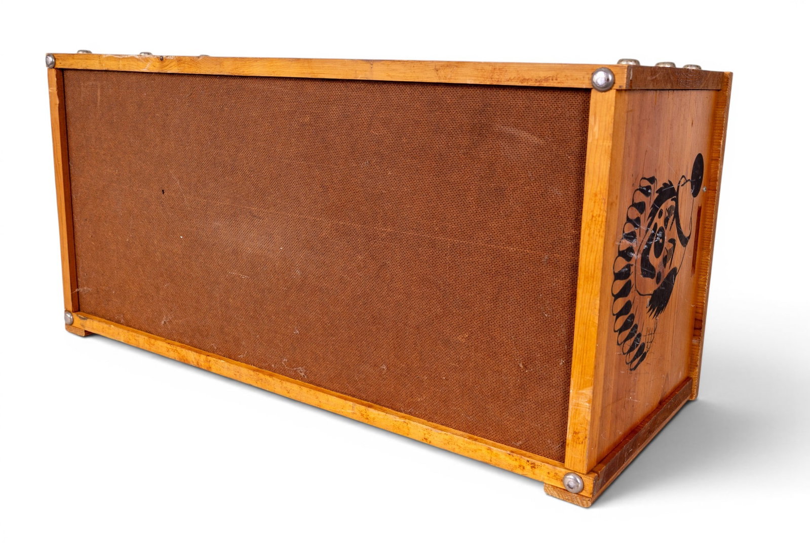Vintage Toy Box with Circus Graphics - 11