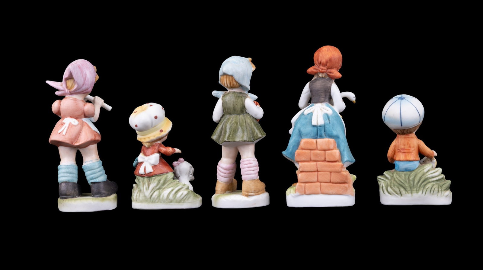 Painted Figurines w/ Lefton, Aroco, Homco - 12