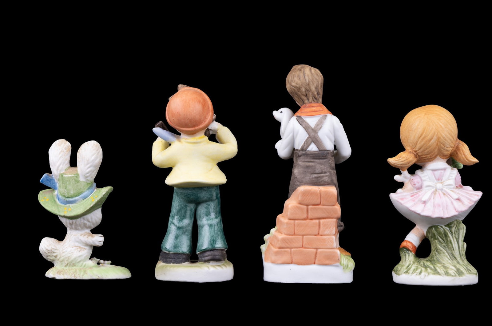 Painted Figurines w/ Lefton, Aroco, Homco - 4