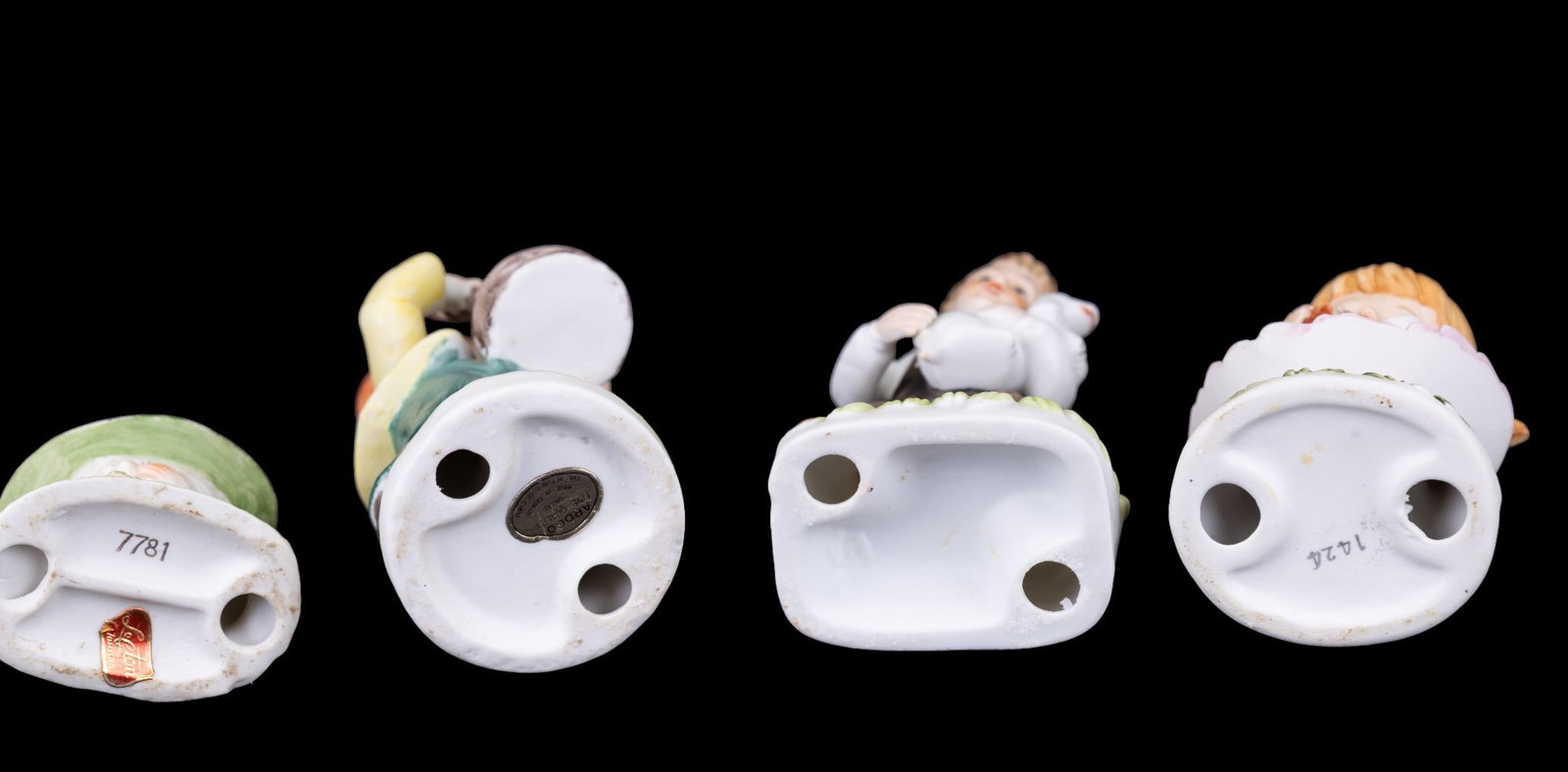 Painted Figurines w/ Lefton, Aroco, Homco - 5