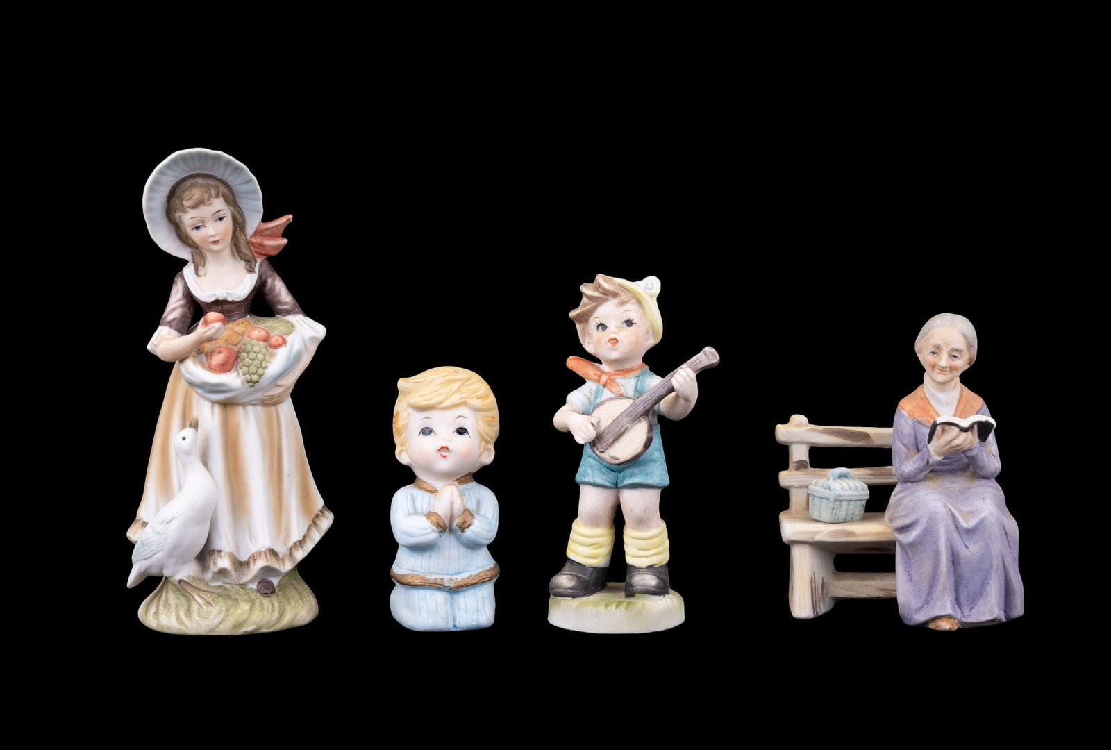 Painted Figurine Collection w/ Lefton, Aroco - 8