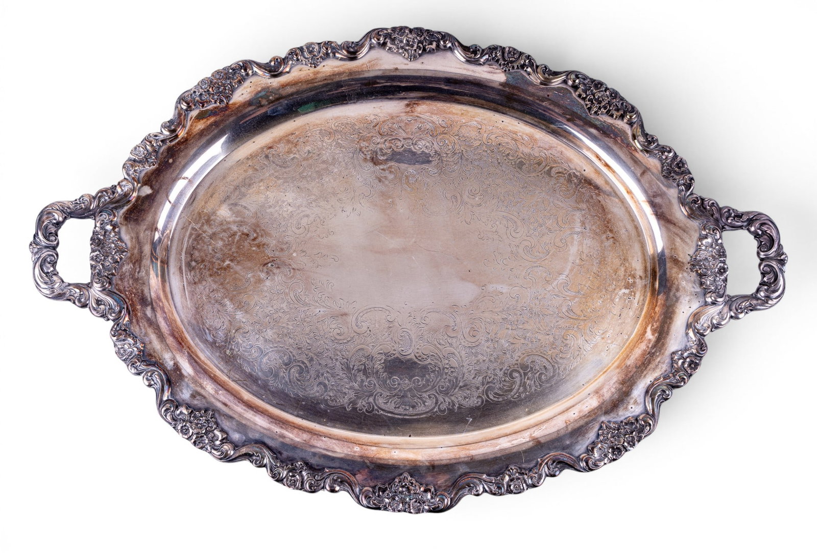 Poole Silver Co. Silverplate Serving Tray (1 of 8)