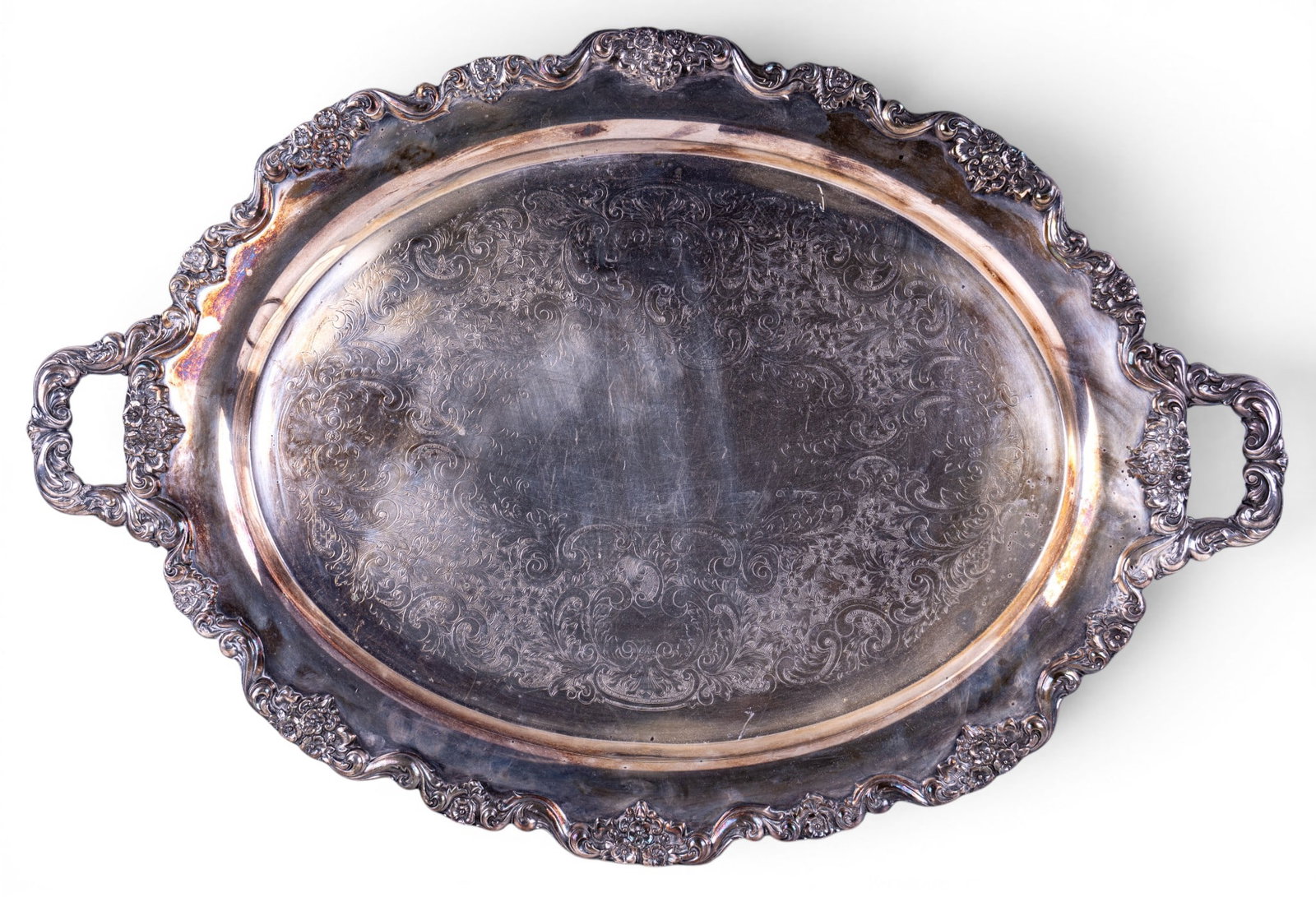 Poole Silver Co. Silverplate Serving Tray - 4
