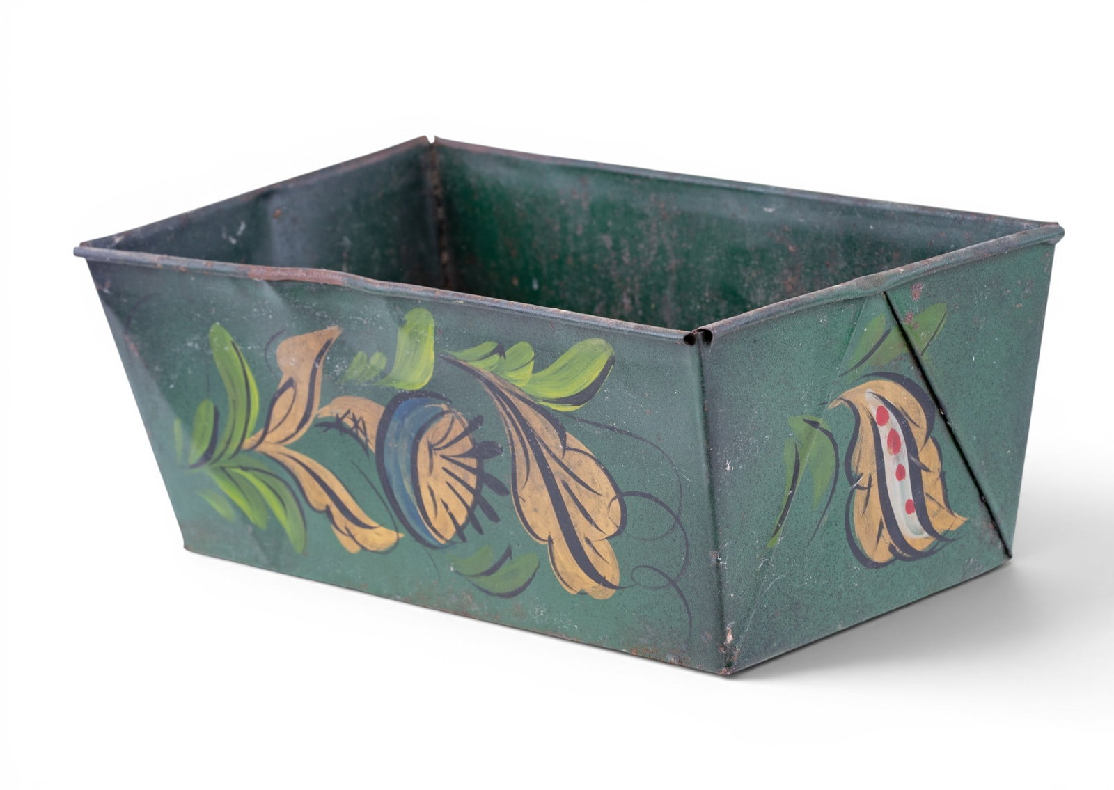 Rare Painted Tin Cake Pan, ca. 1870 - 3