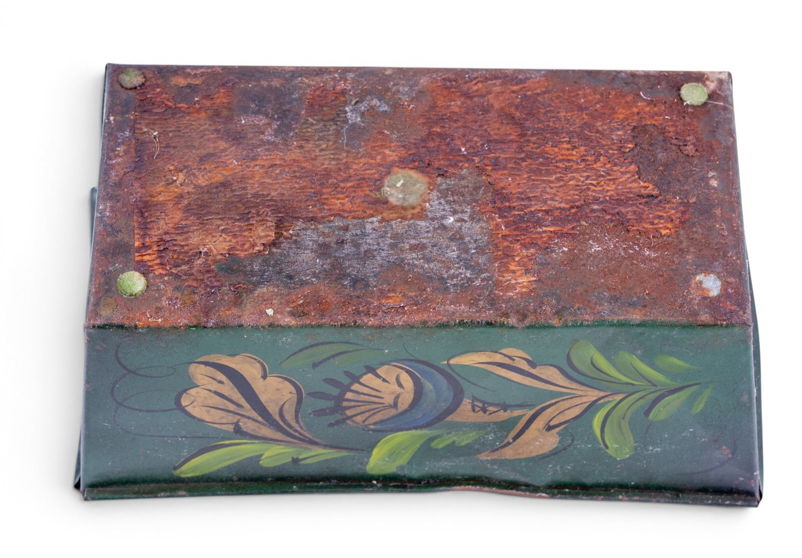 Rare Painted Tin Cake Pan, ca. 1870 - 6
