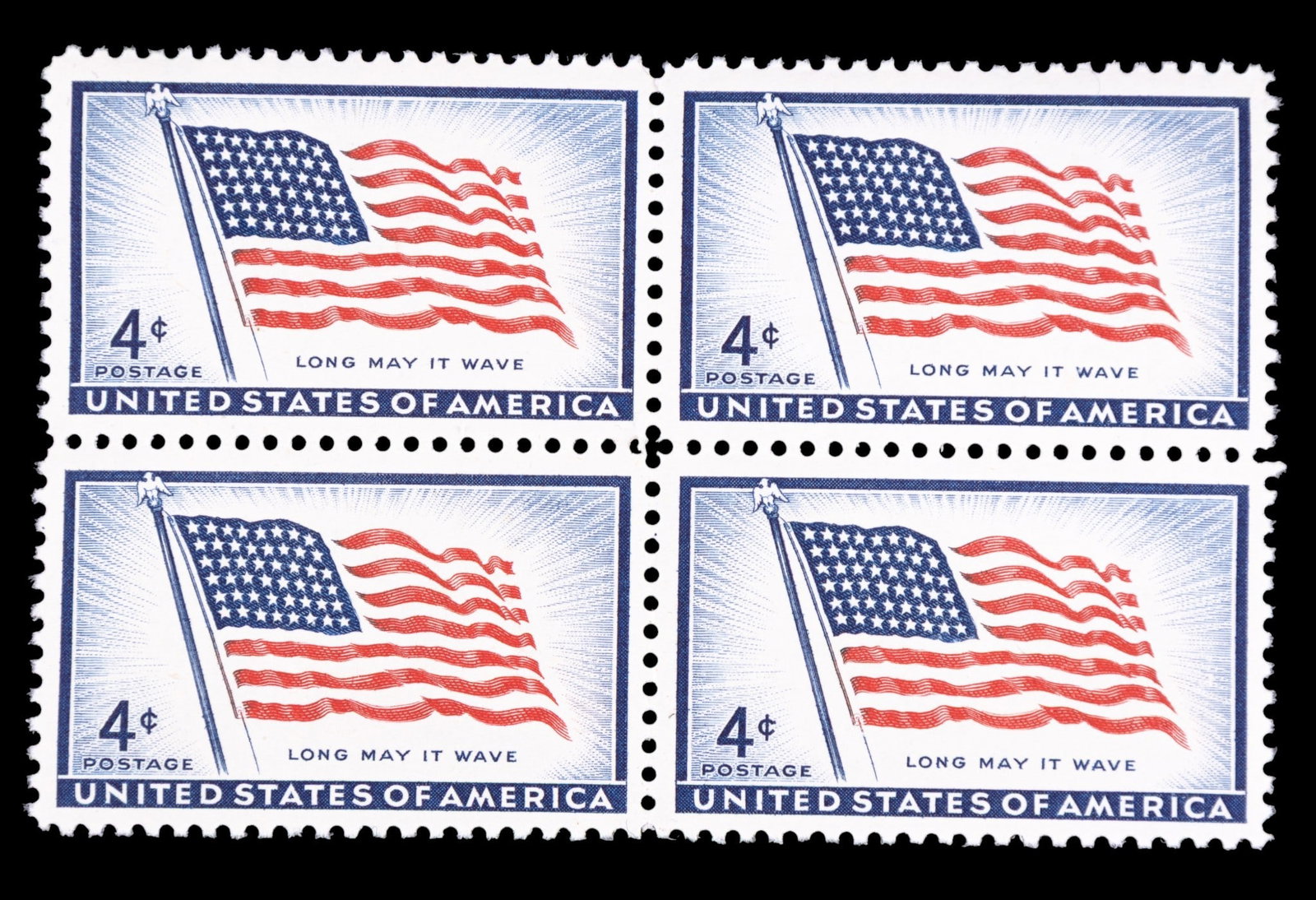 USA Stamp Sheets, Partial Blocks - 2