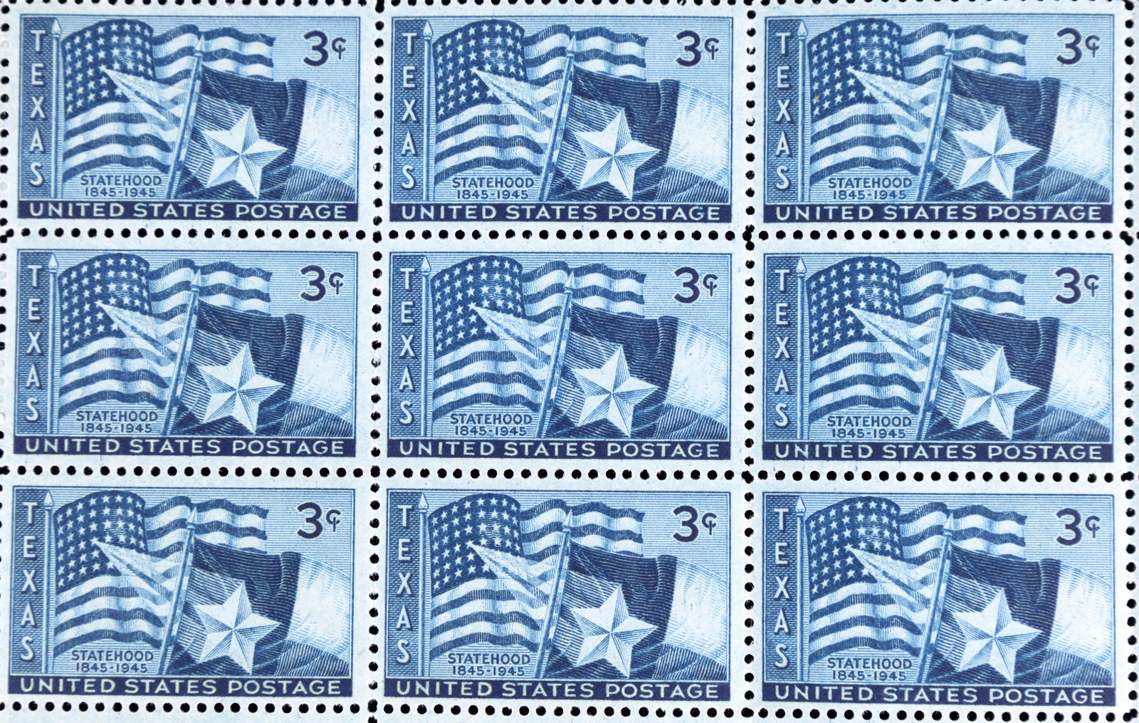 USA Stamp Sheets, Partial Blocks - 3