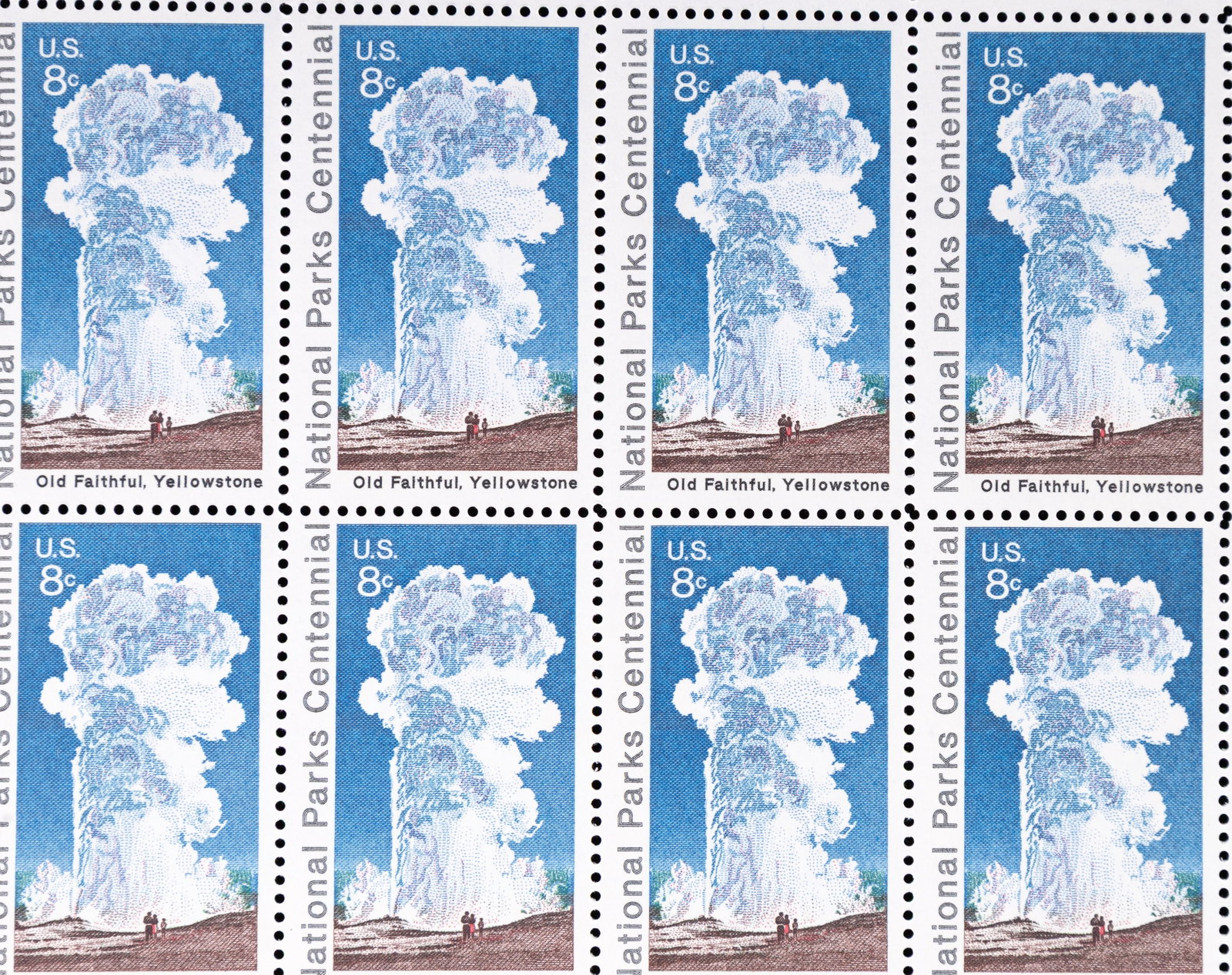 USA Stamp Sheets, Partial Blocks - 5