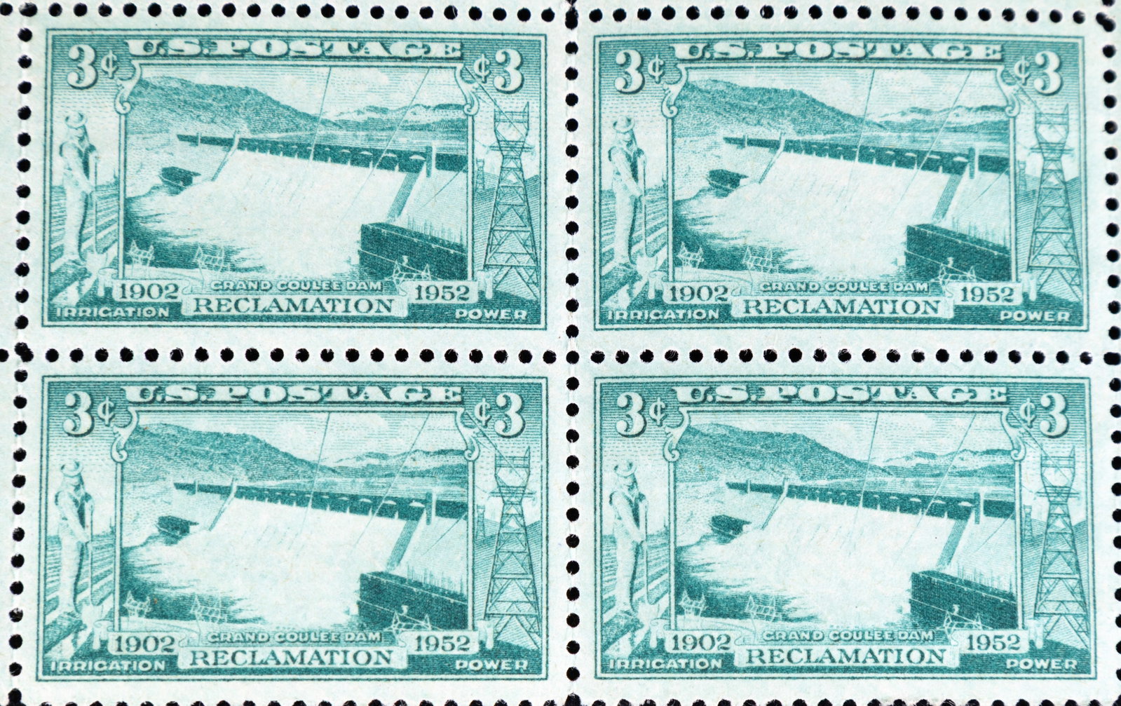 USA Stamp Sheets, Partial Blocks - 7