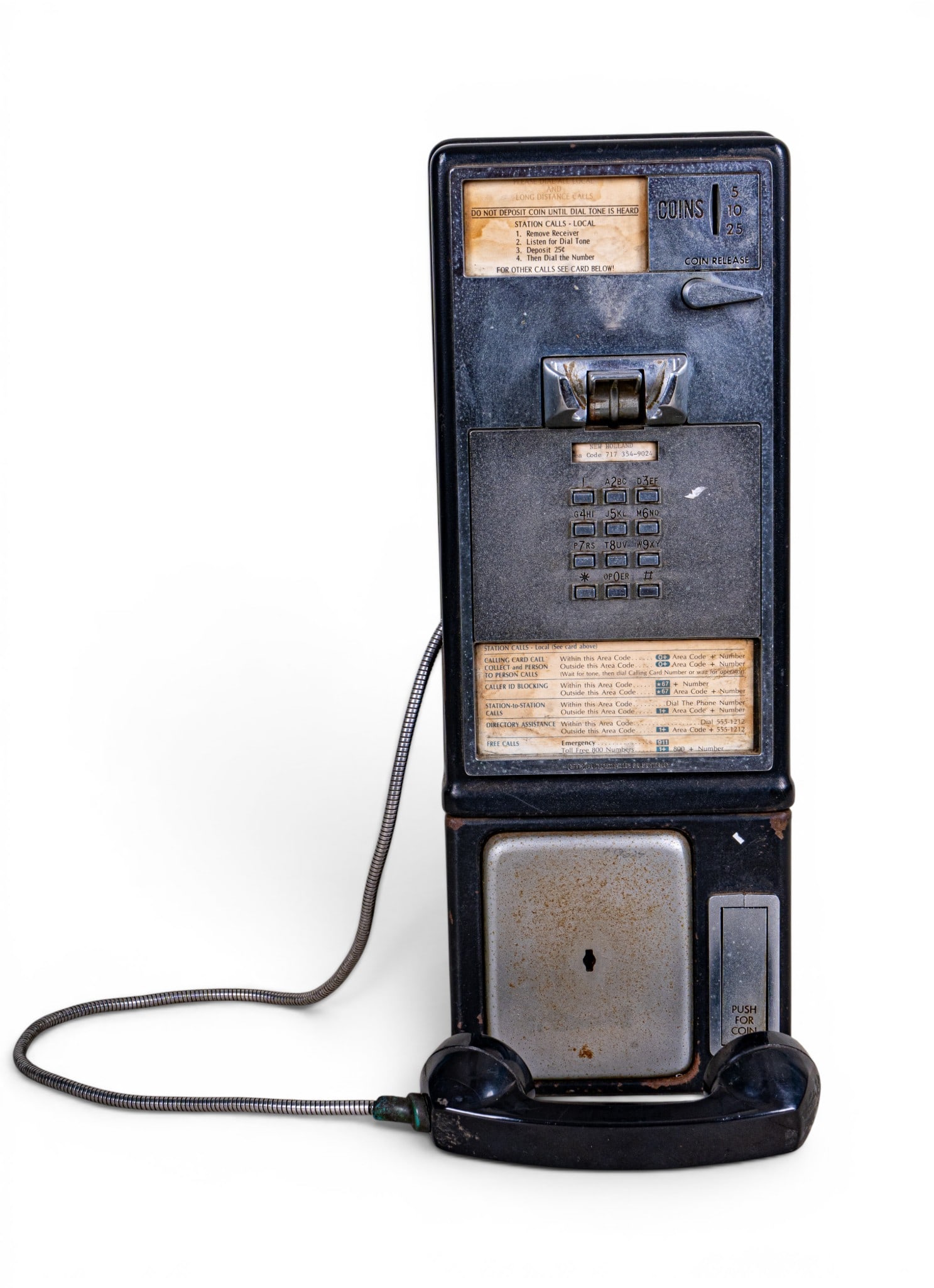 Vintage GTE Automatic Electric Payphone - 5