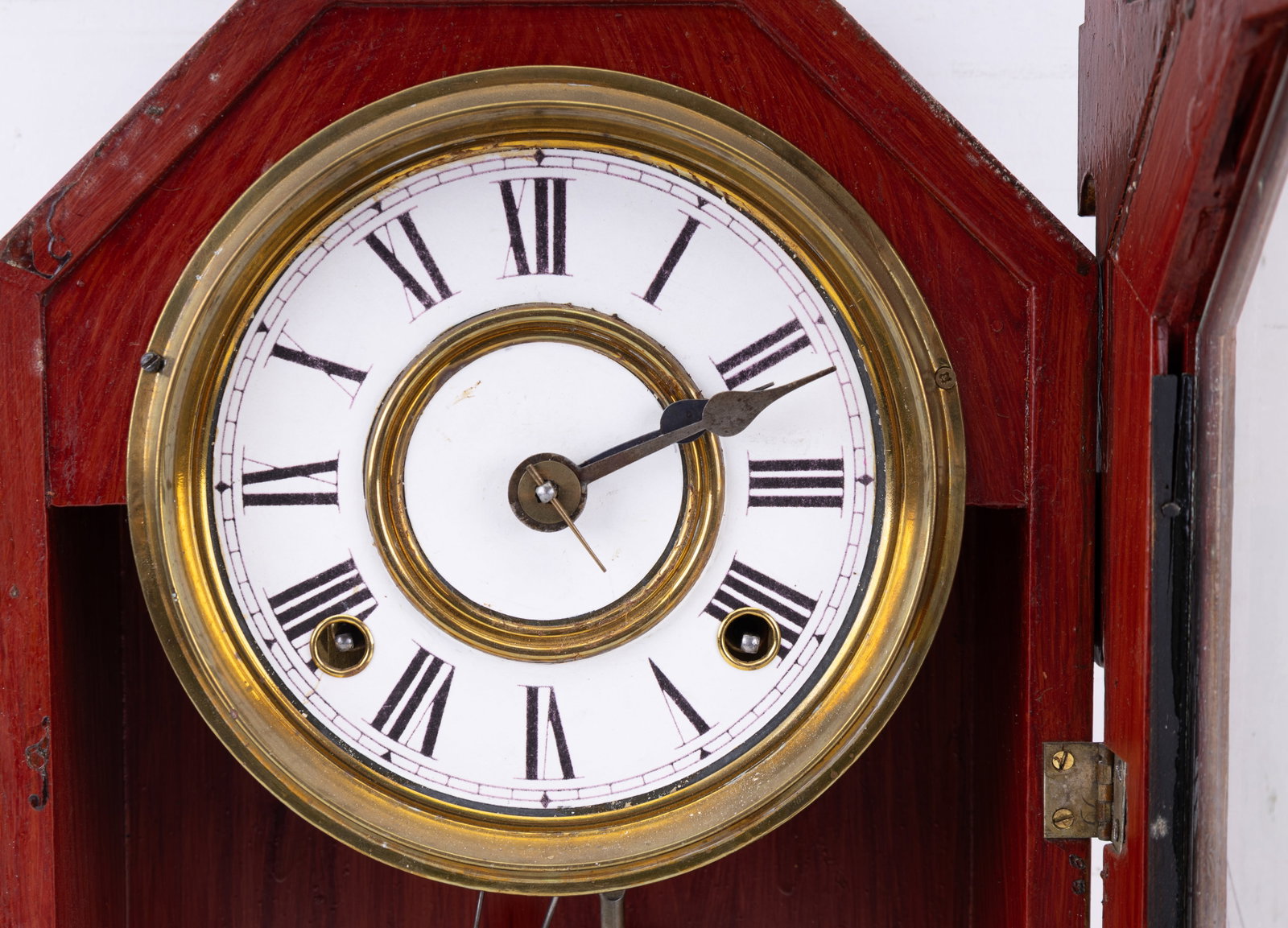 Antique Gilbert Jet Gingerbread Mantle Clock - 3