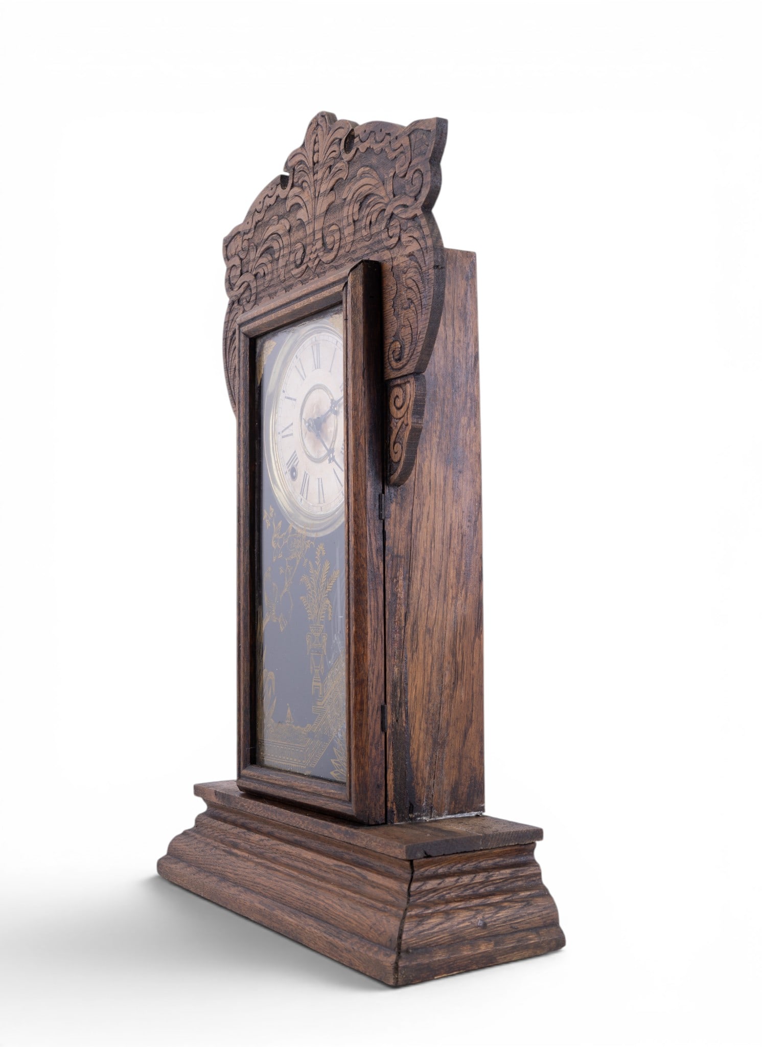Antique Gilbert Capitol Gingerbread Mantle Clock - 8