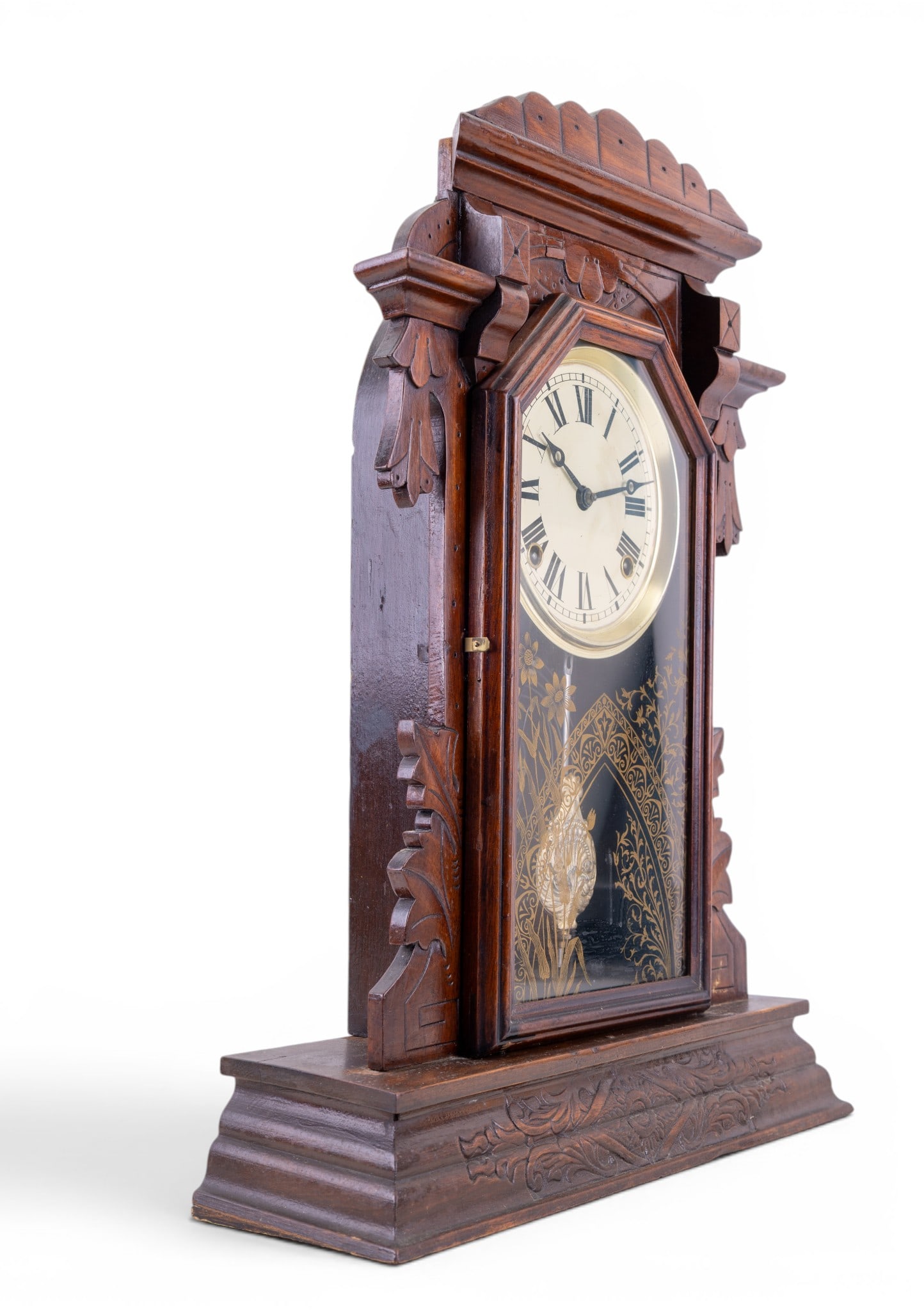 Antique Gingerbread Mantle Clock - 6