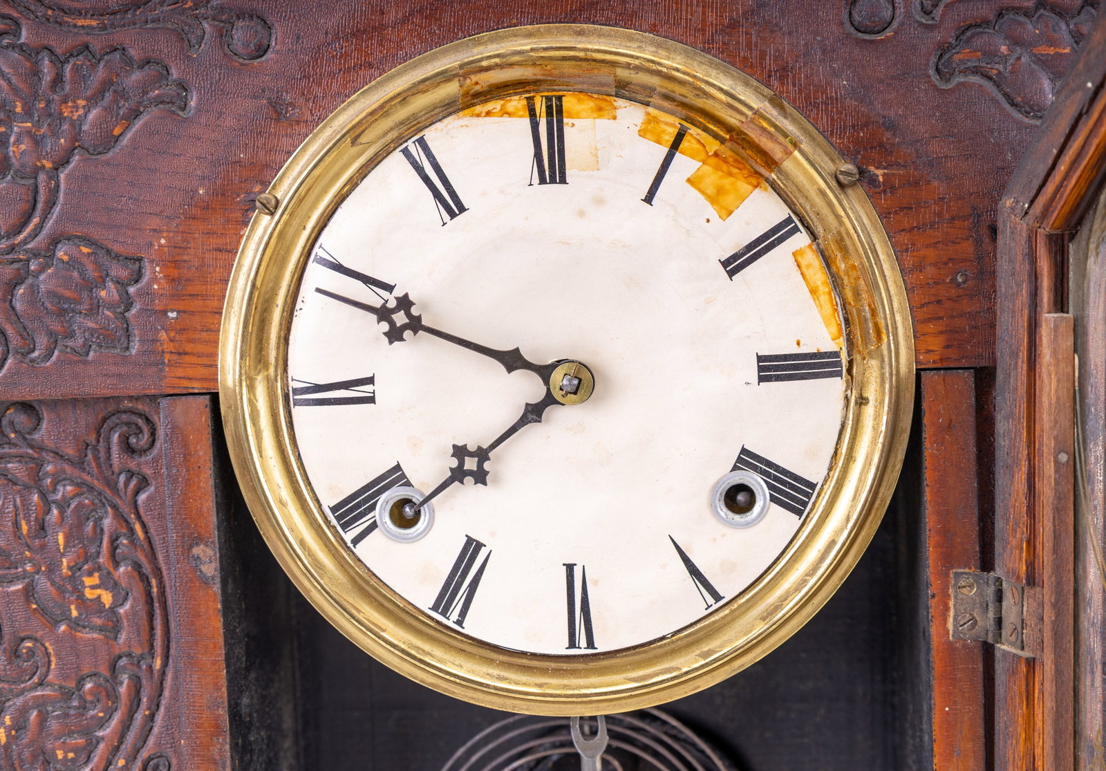 Antique Gilbert Navy Gingerbread Mantle Clock - 4