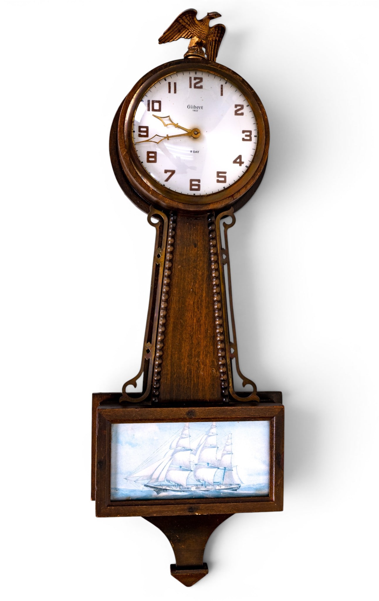 Gilbert 8-Day Banjo Wall Clocks - 6