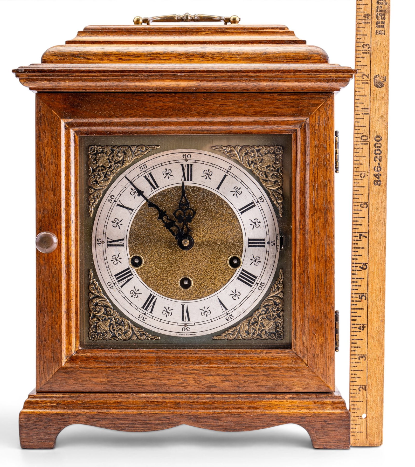 W. German Mantle Clock & Replogle Globe - 11
