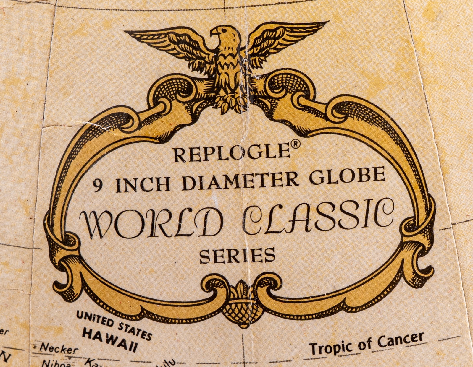 W. German Mantle Clock & Replogle Globe - 17
