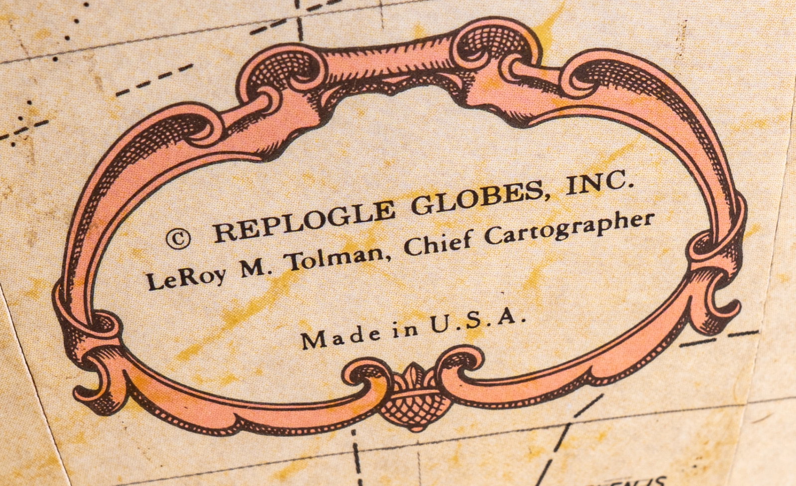 W. German Mantle Clock & Replogle Globe - 18
