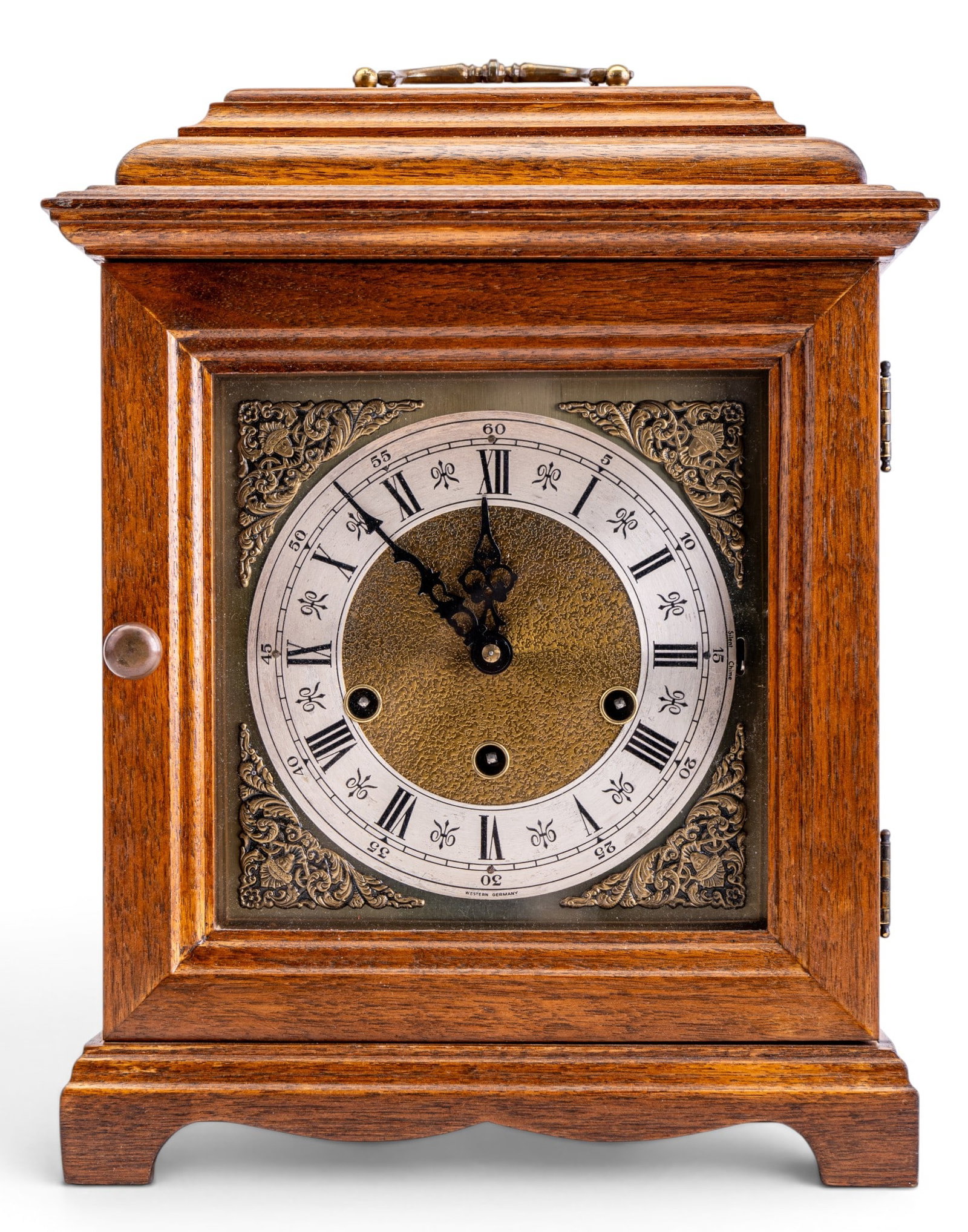 W. German Mantle Clock & Replogle Globe - 2