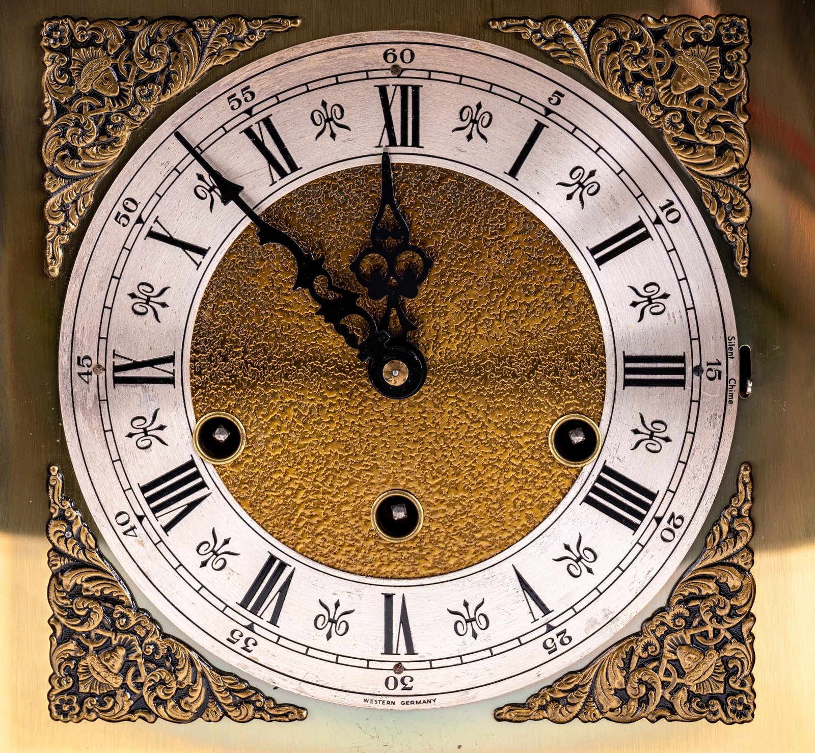 W. German Mantle Clock & Replogle Globe - 8