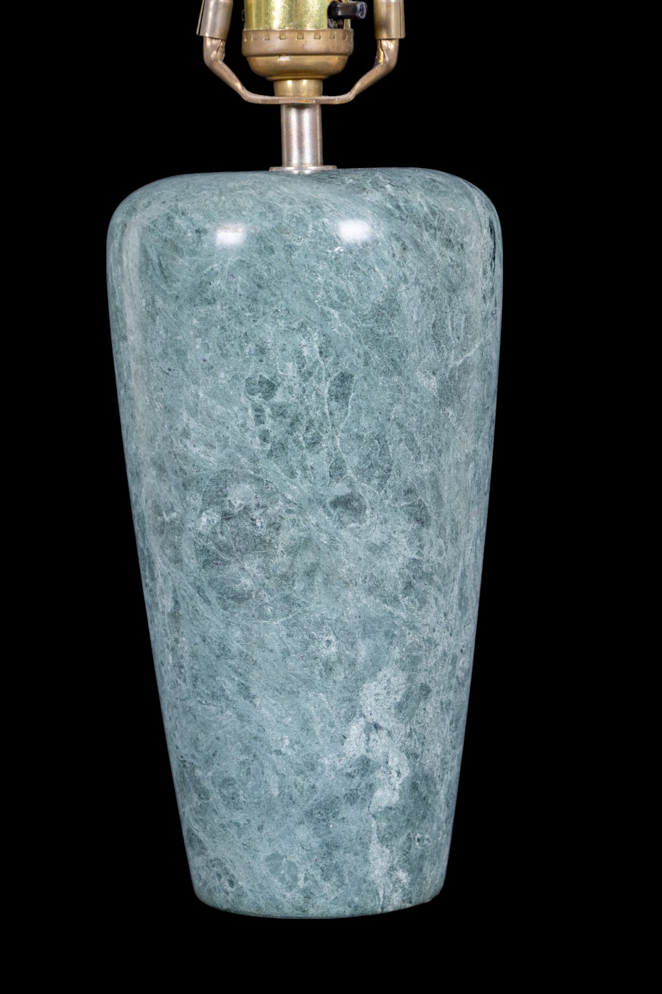 Polished Green Marble Table Lamp - 2