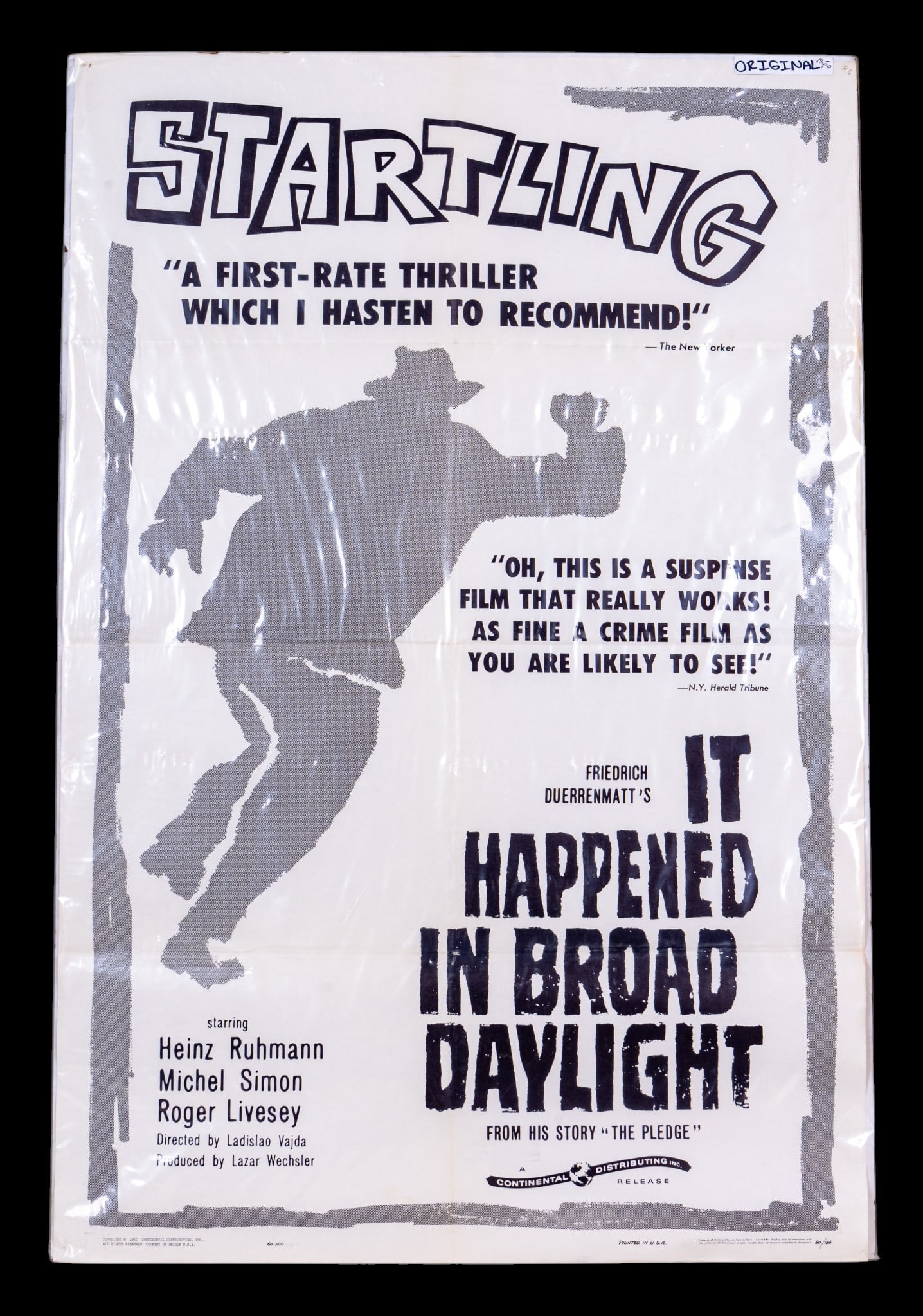 Original 1960 It Happened in Broad Daylight Poster (1 of 9)