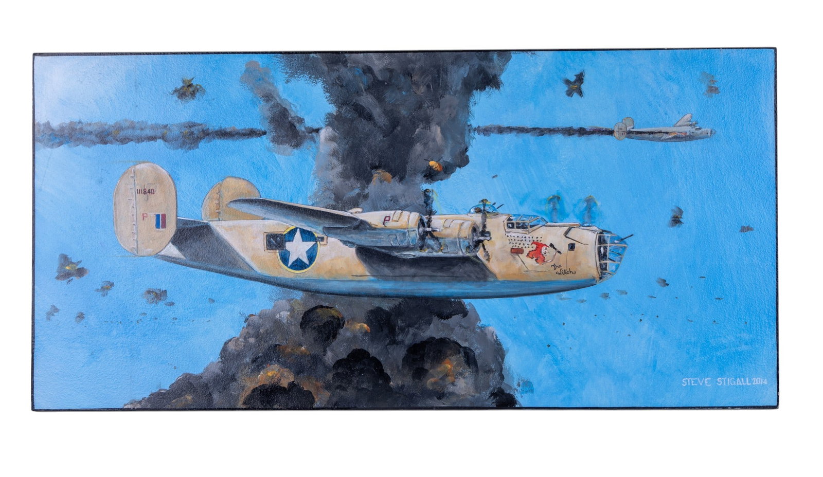 B-24 Liberator Acrylic on Board, Steve Stigall (1 of 5)
