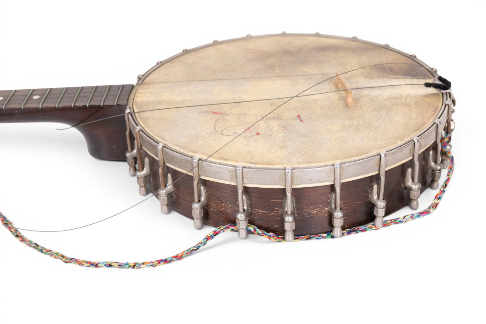 Early Washburn Tenor Banjo Marked on Back - 4