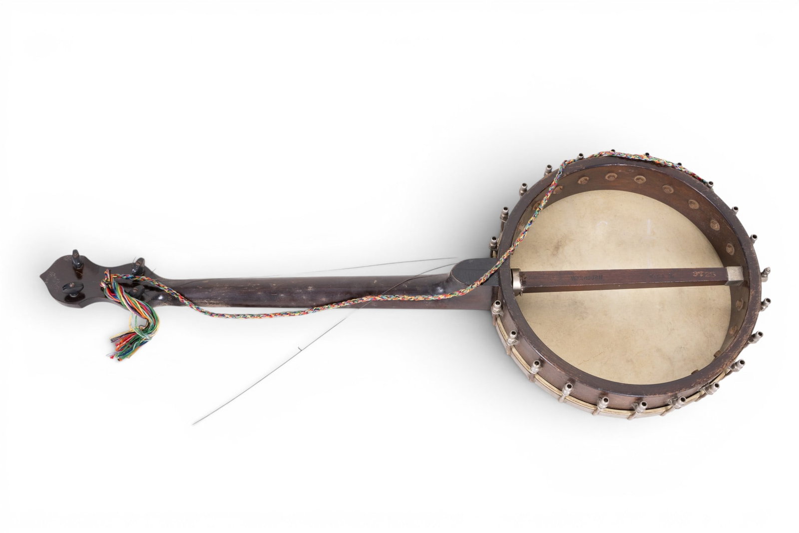 Early Washburn Tenor Banjo Marked on Back - 6