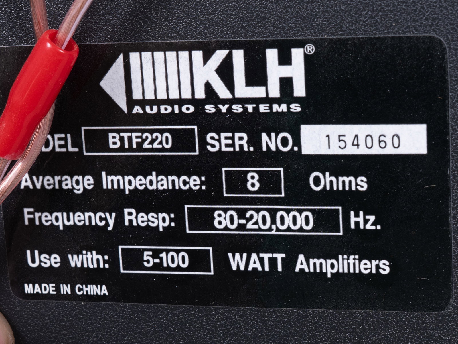 Standing Speakers KLH BTF220 - 8