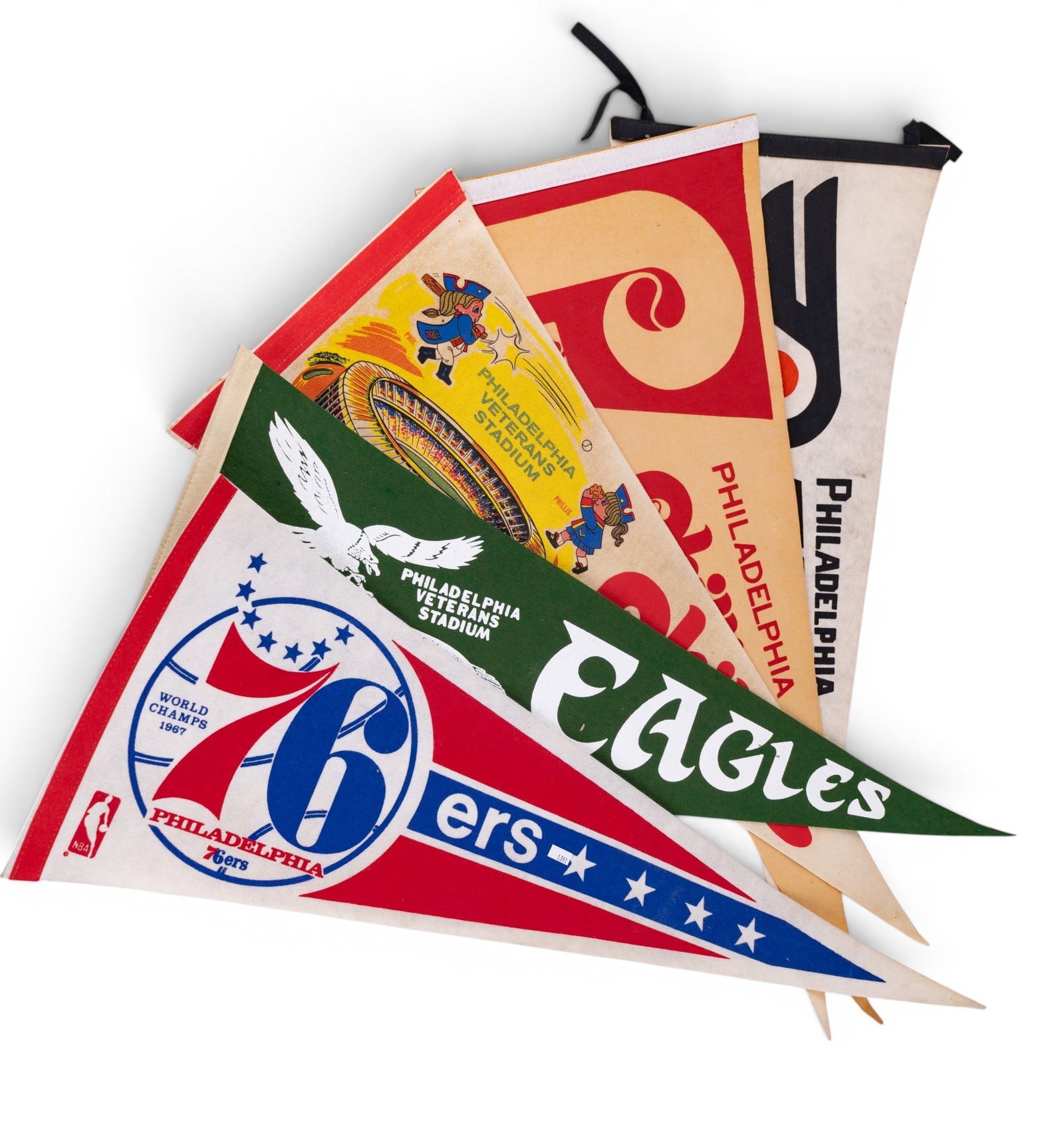Vintage Philadelphia Sports Felt Pennants (1 of 4)