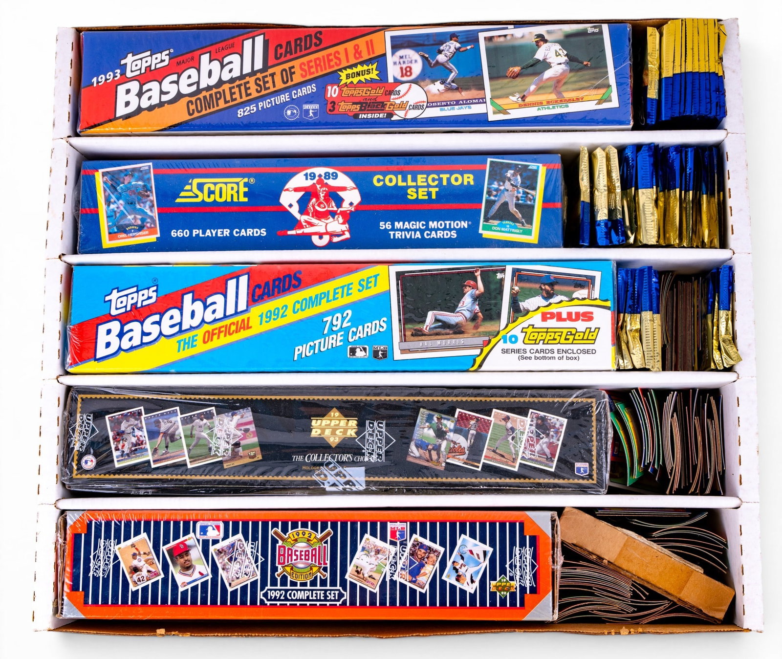 Collection of Sealed Vintage Basebal Card Sets (1 of 4)