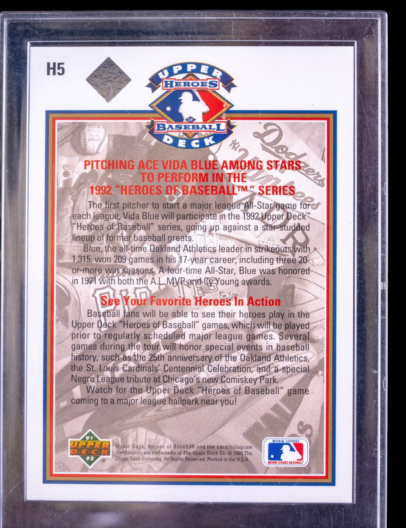 Upper Deck Co. Signed & Numbered, Williams Card - 5