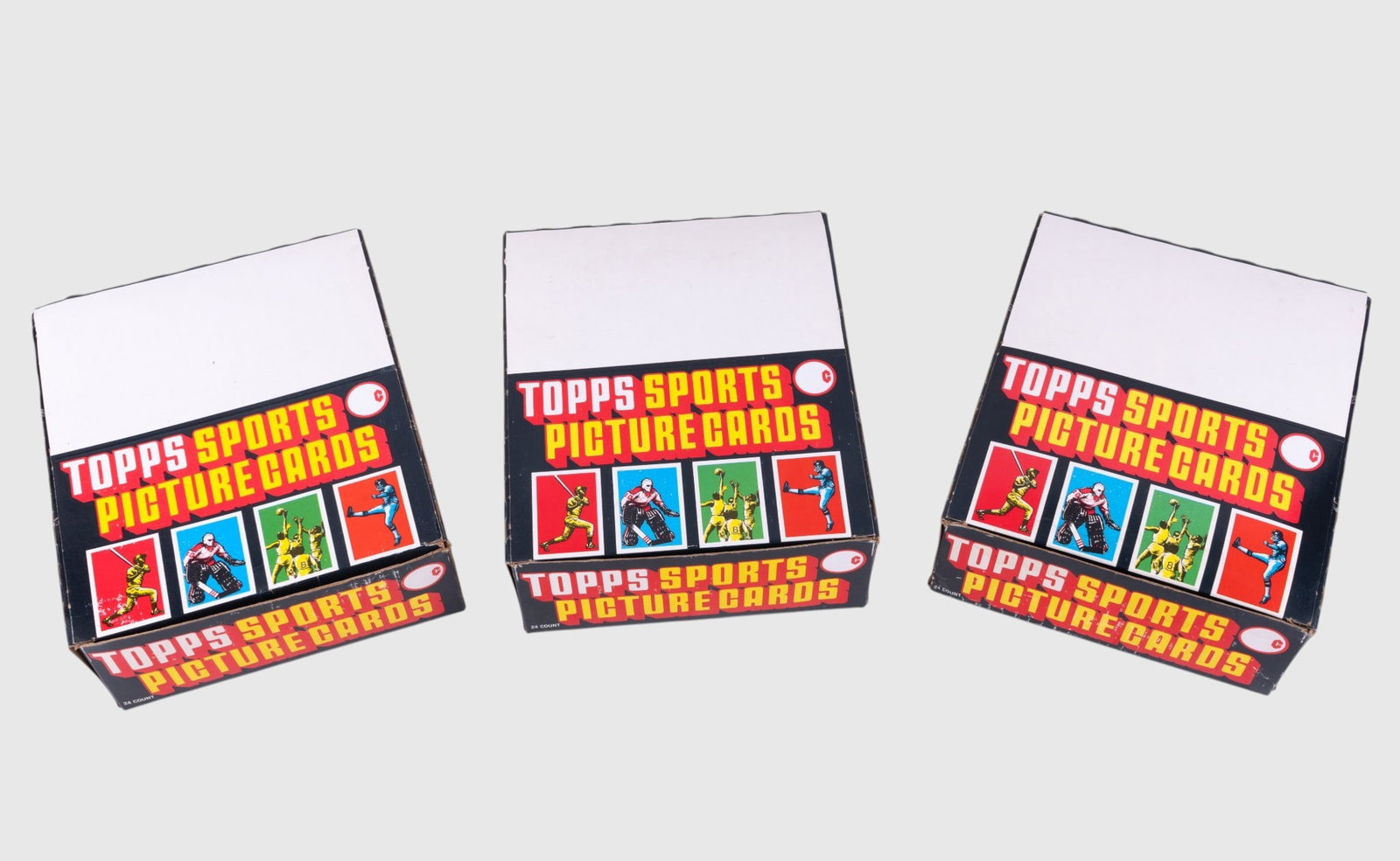 1987 Topps Baseball Rack Pack Boxes (3) (1 of 5)