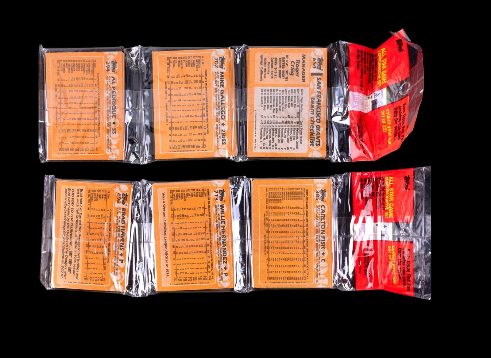 1987 Topps Baseball Rack Pack Boxes (3) - 4