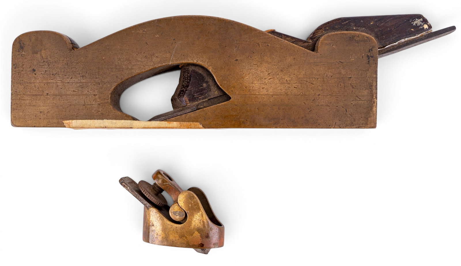 Antique Plane, Cowbell, Smudge Pot, Sharpener - 5