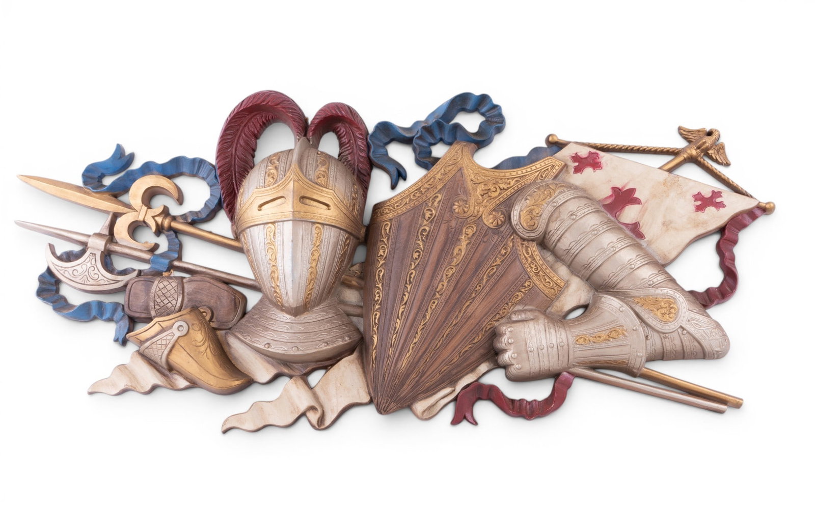 Vintage Burwood Products Knights Armor Wall Plaque (1 of 7)