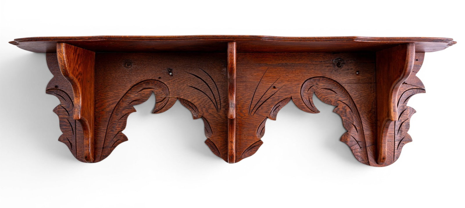 Victorian Carved Wood Wall Shelf (1 of 7)