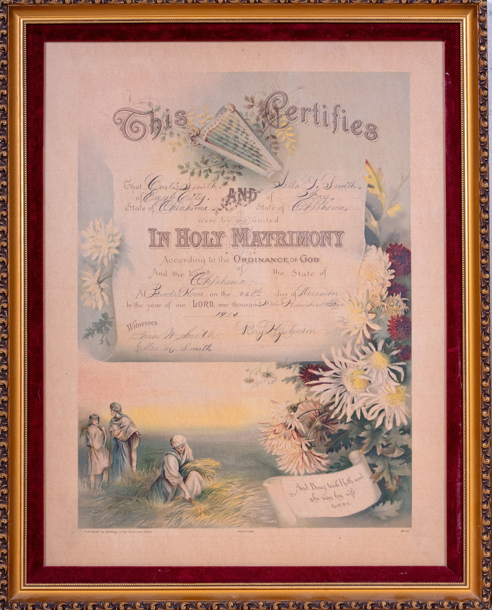 Antique Wedding and Birth Certificates - 2